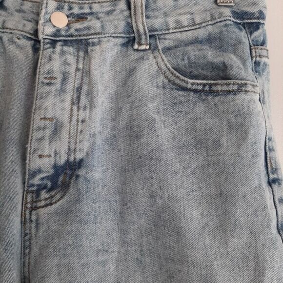 Vintage Hi-Rise Broken-In Mom Jean Faded Distressed Blue Sz 8 / M - Picture 7 of 14